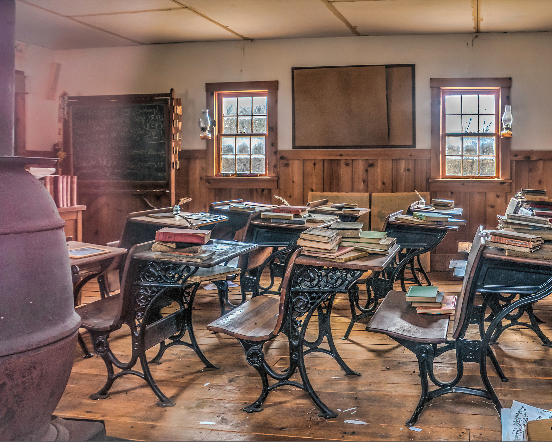 Print 7...Abandoned West Virginia school...