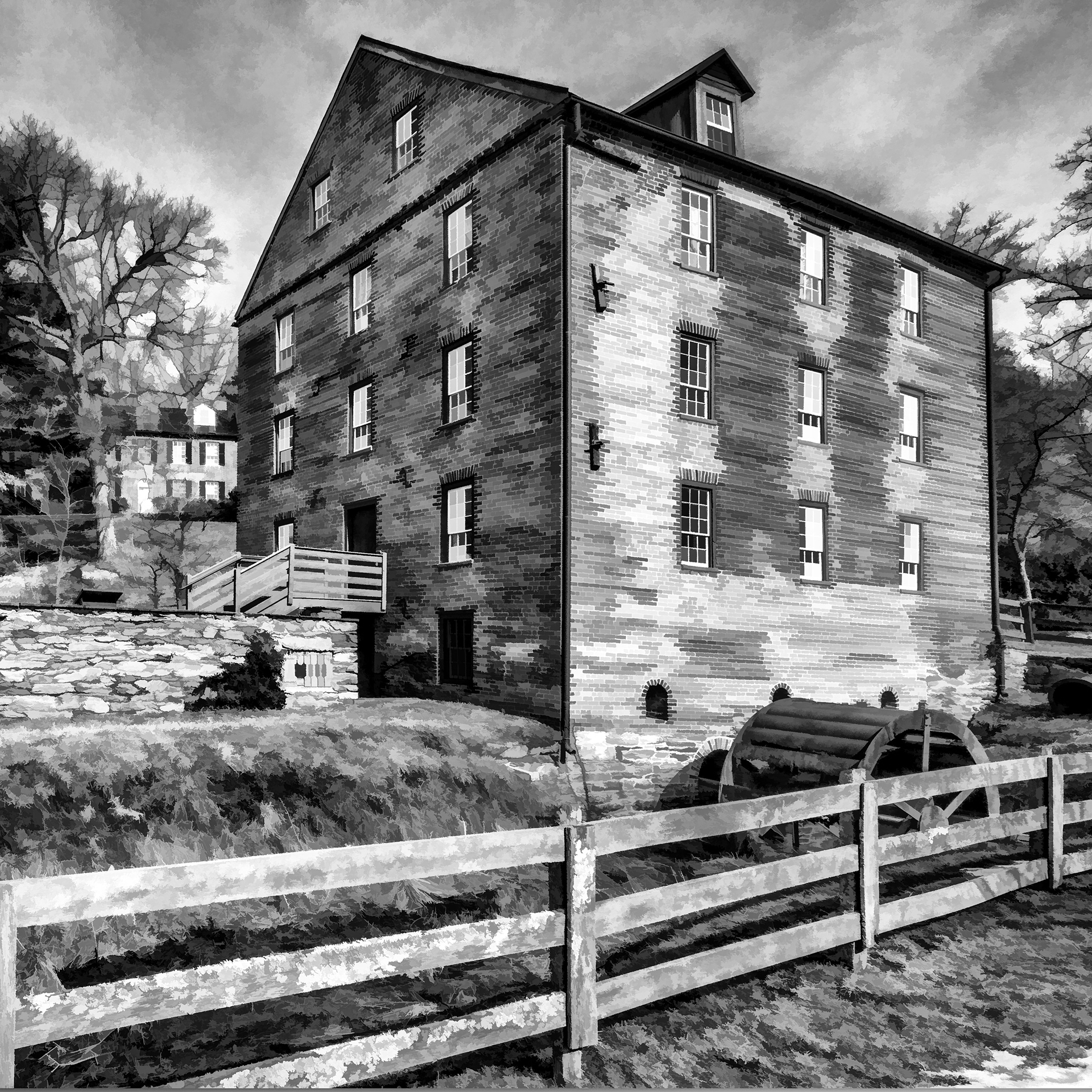 Print 2...Old Waterford Mill...
