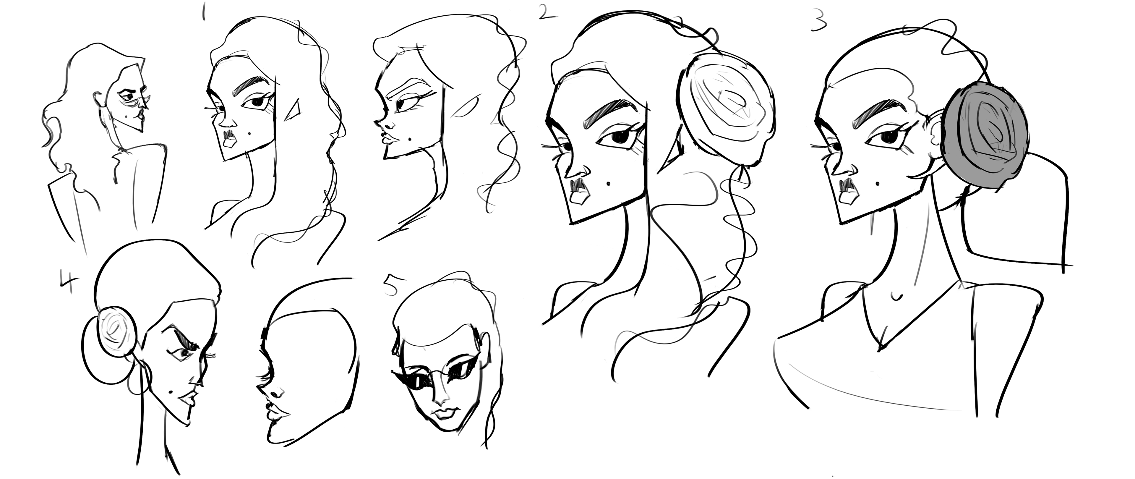 initial carmen sketches