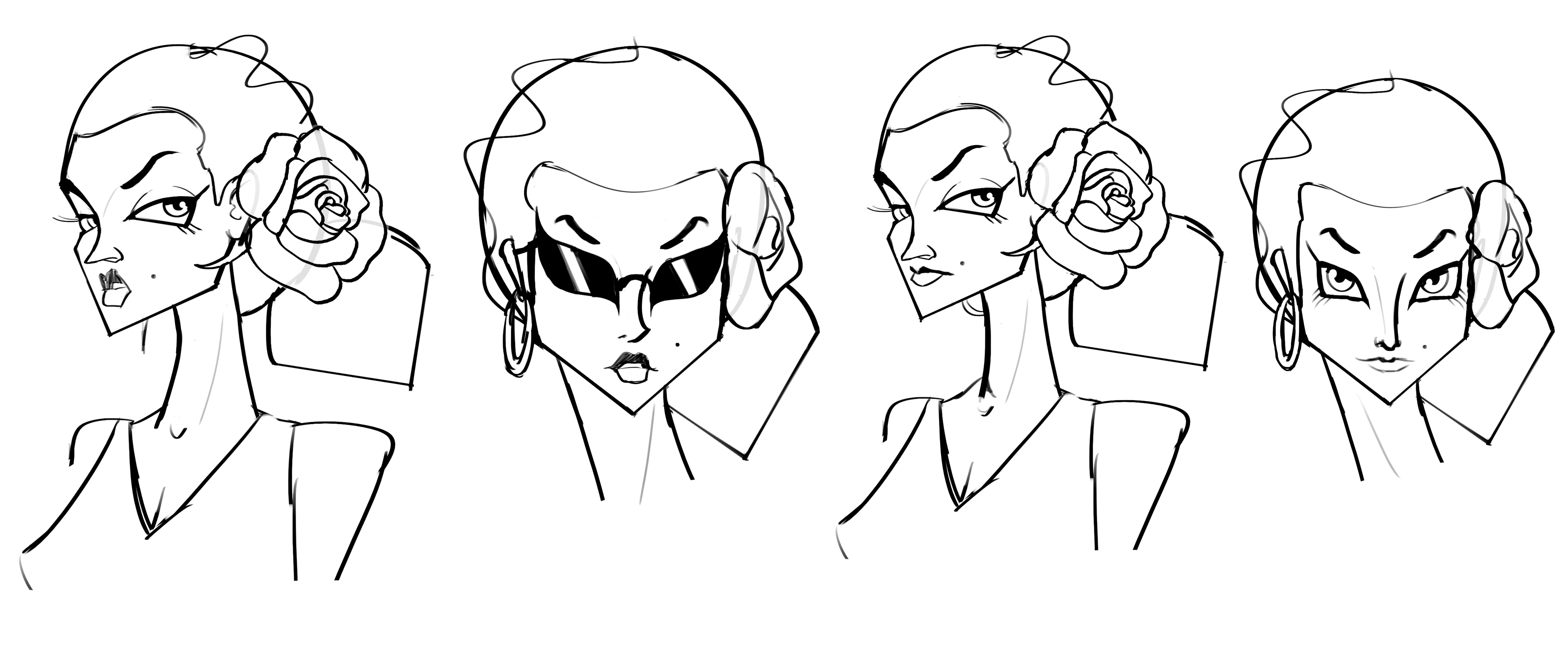 initial carmen sketches