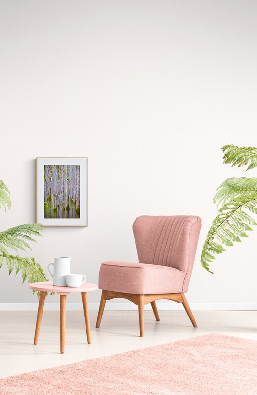 12"x18" print (matte and frame for illustration only)