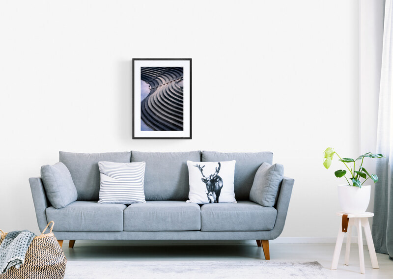 16"x24" print (matte and frame for illustration only)