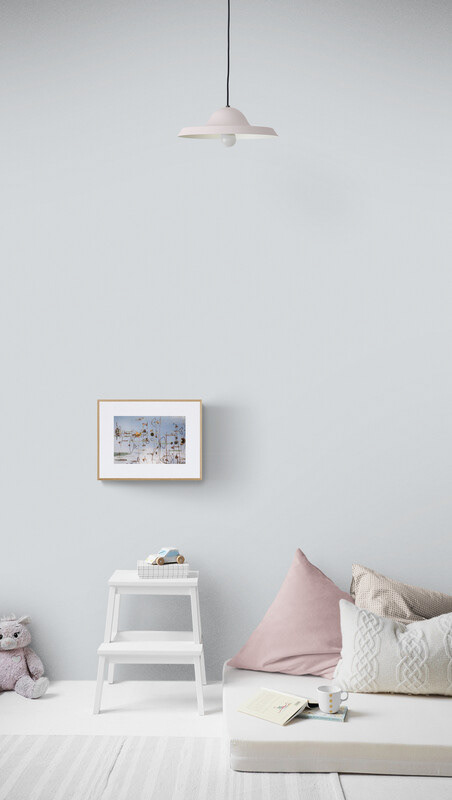 8"x12" print (matte and frame for illustration only)
