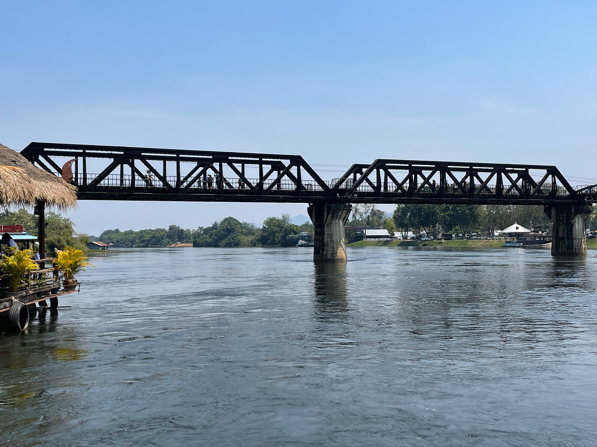 The rebuilt Bridge over the River Kwai