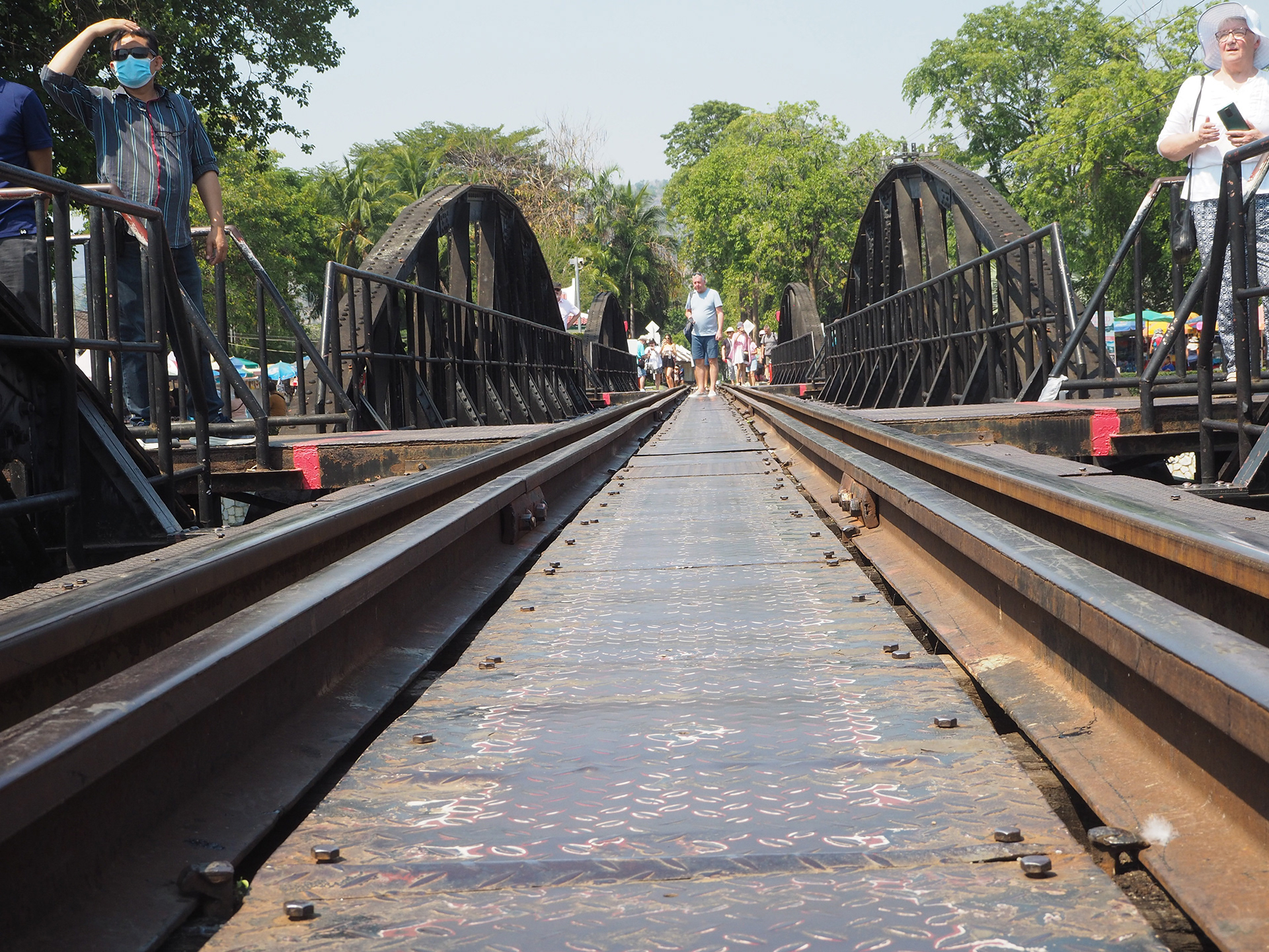 Approaching the bridge