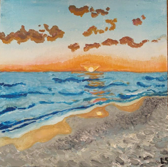 gouache and acrylic