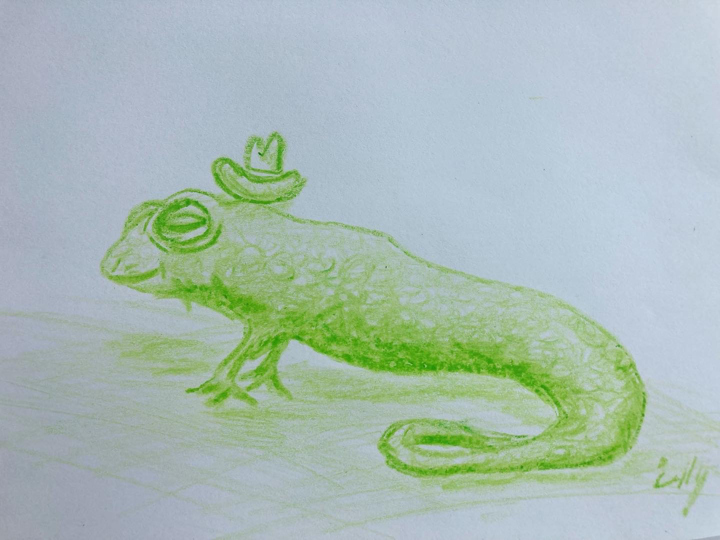 another green crayon friend!