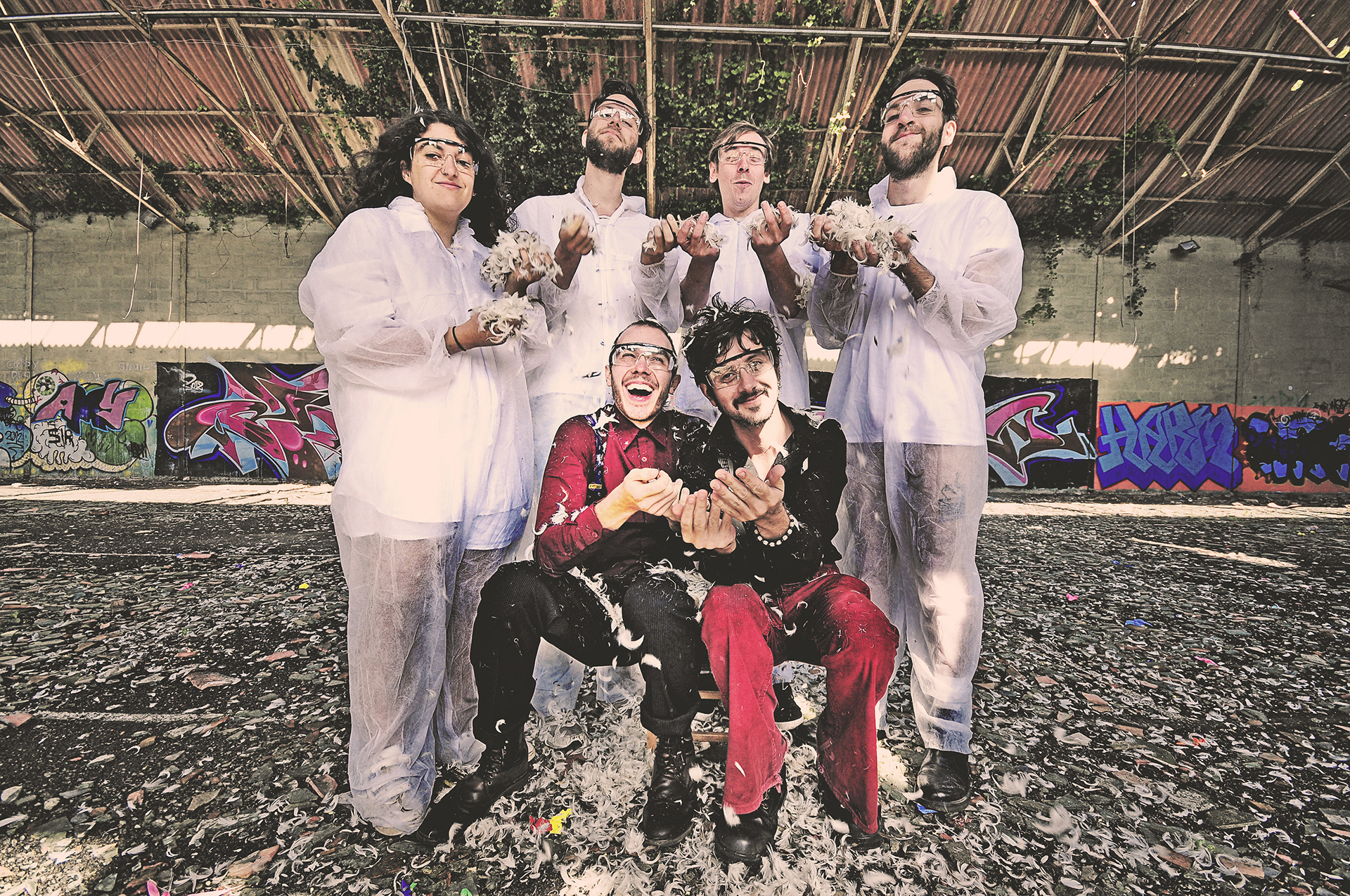 Photoshoot of the band Quiet Marauder
