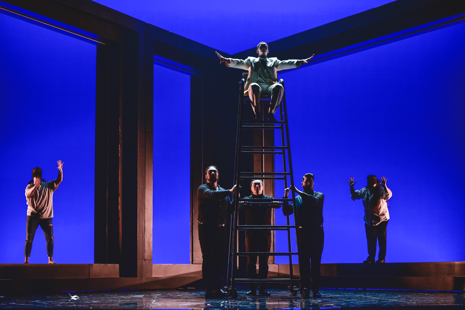 The National Opera Studio London performing in the Donald Gordon Theatre in the Wales Millennium Centre, Cardiff.
