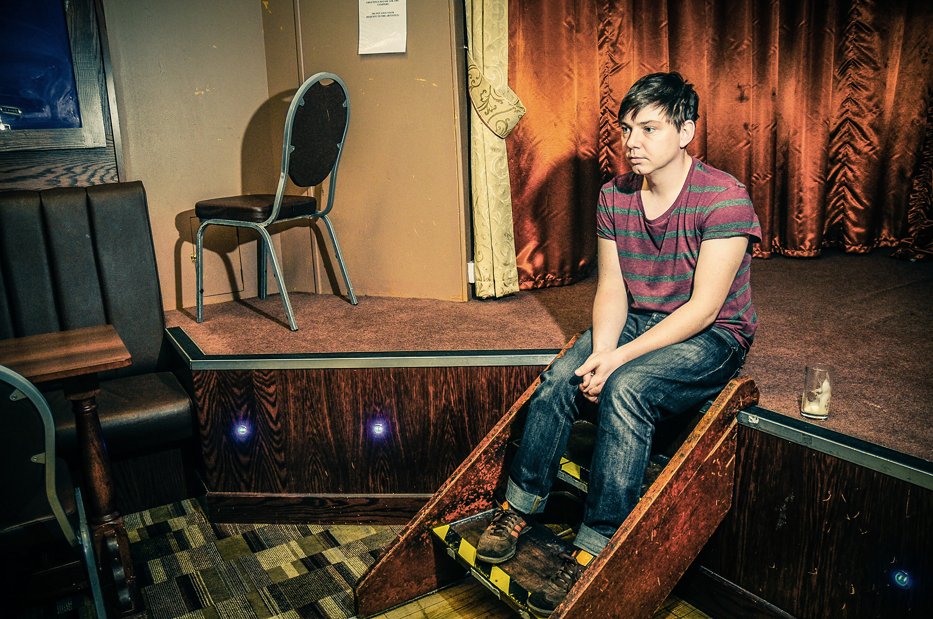 Photoshoot of the Musician Sweet Baboo