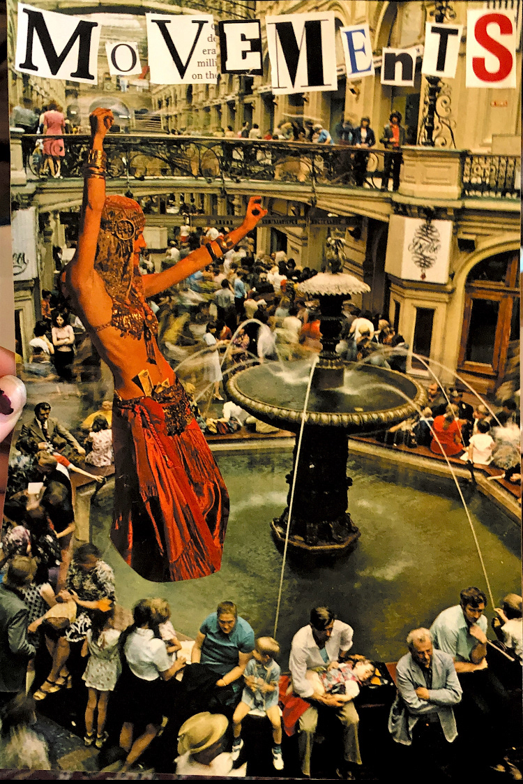 Movements, 2022 Collage, 8.5“x11“