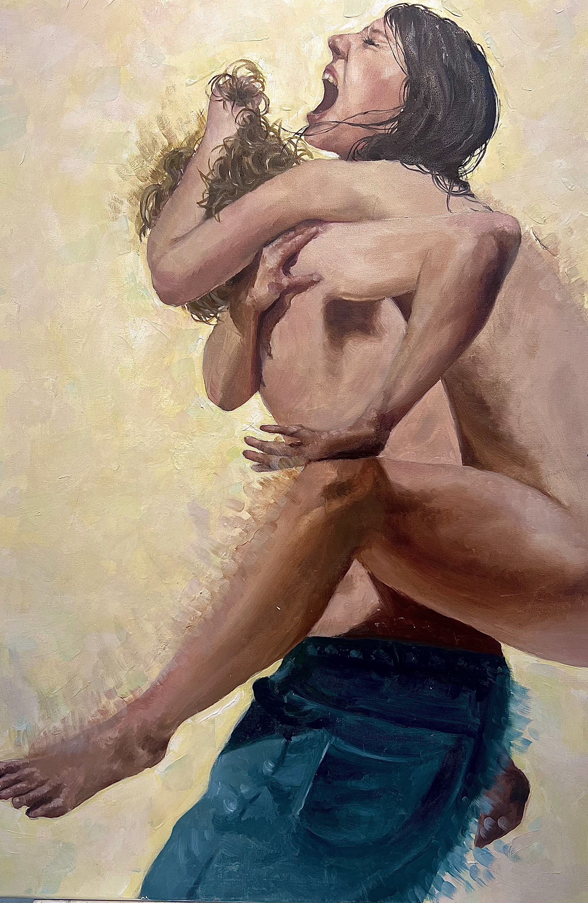 Everything I Ever Let Go Of Has Claw Marks In It, 2023 Oil on canvas, 36“x48“