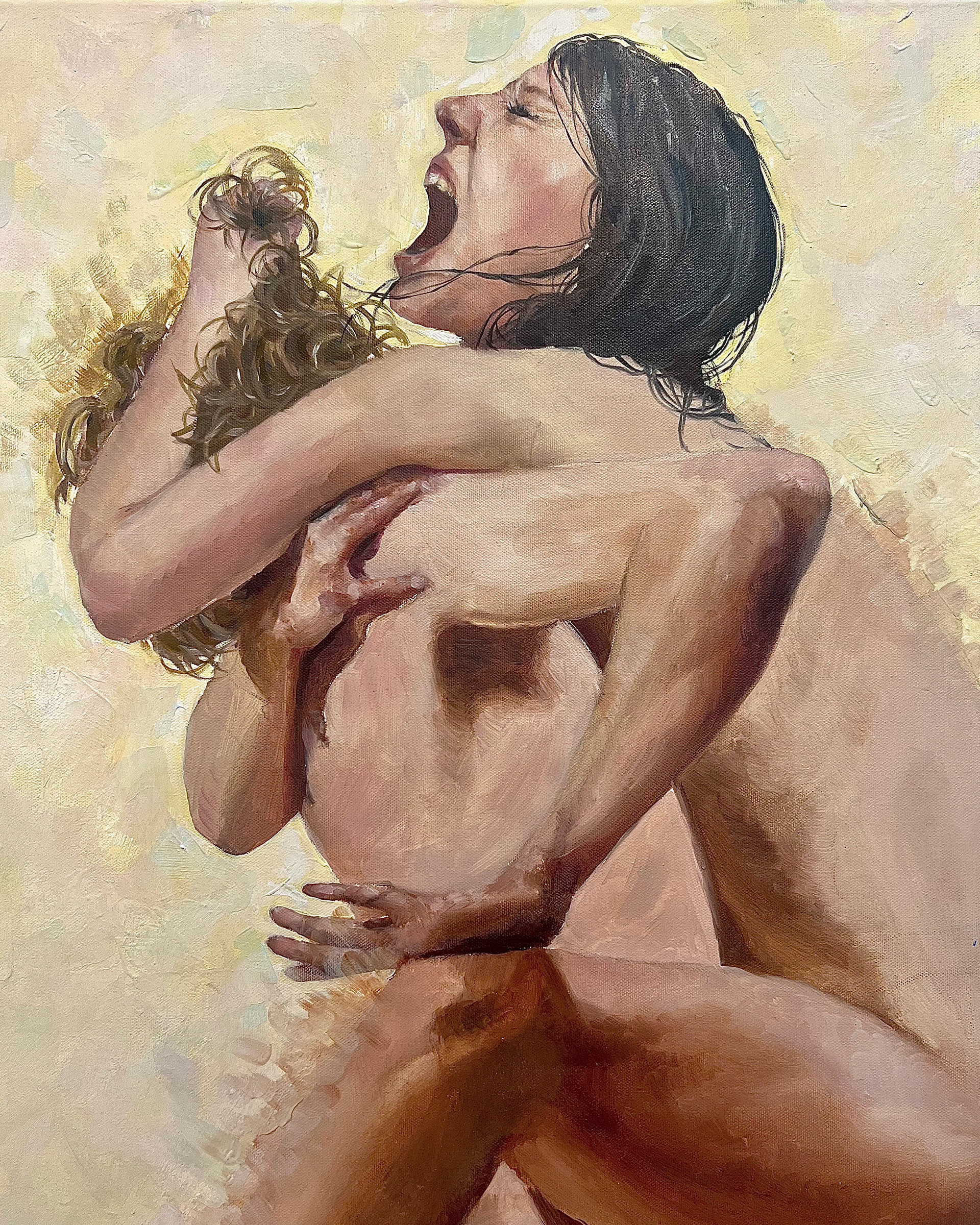 Everything I Ever Let Go Of Has Claw Marks In It, 2023 Oil on canvas, 36“x48“ (detail)