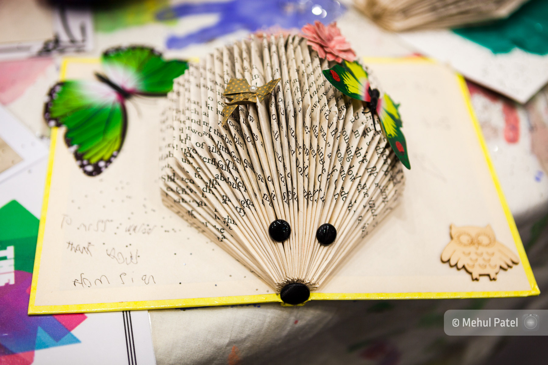 Close up of artwork created at school. Published on client website