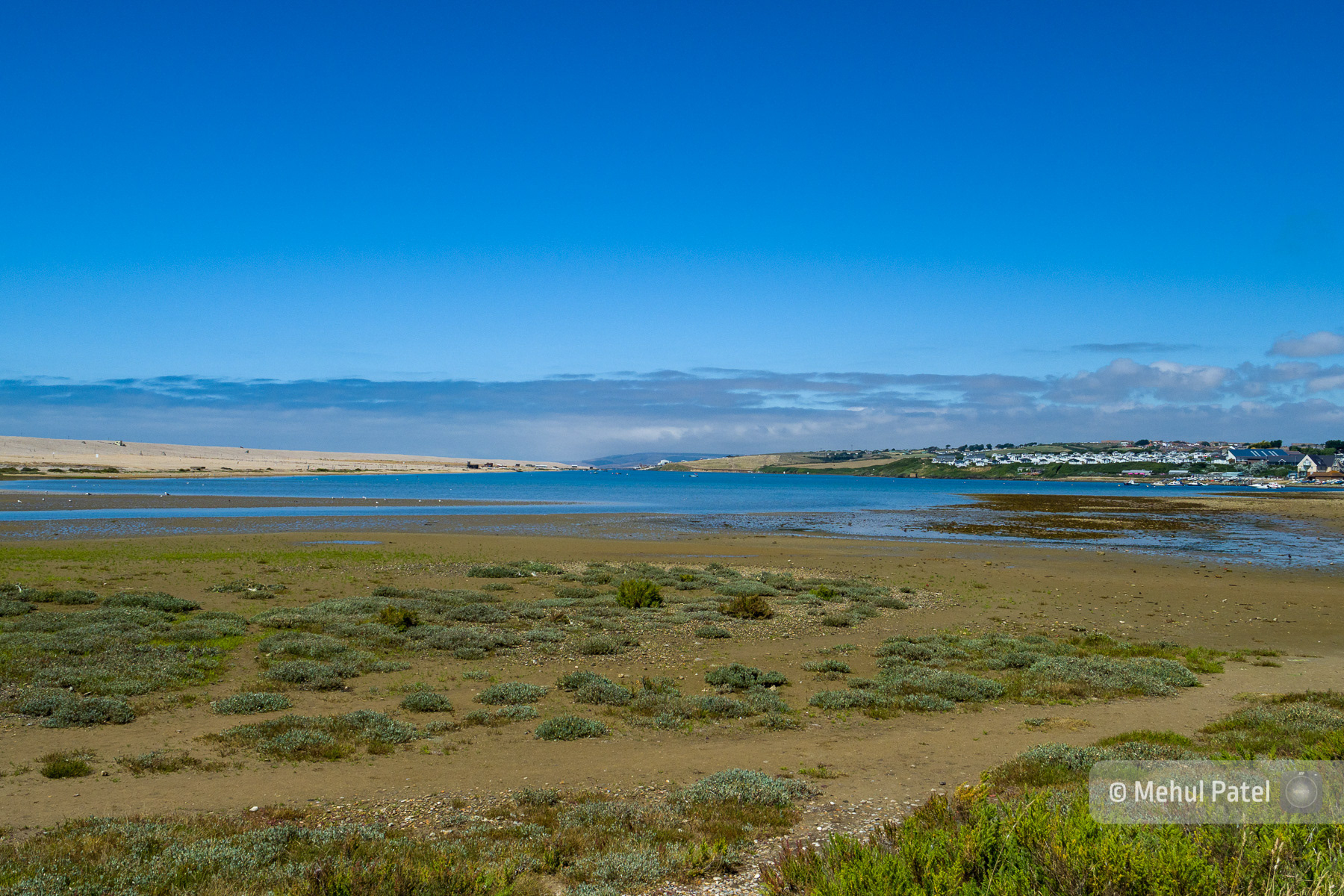 Fleet Lagoon at Chesil beach, Dorset, England, UK. Published in a newspaper