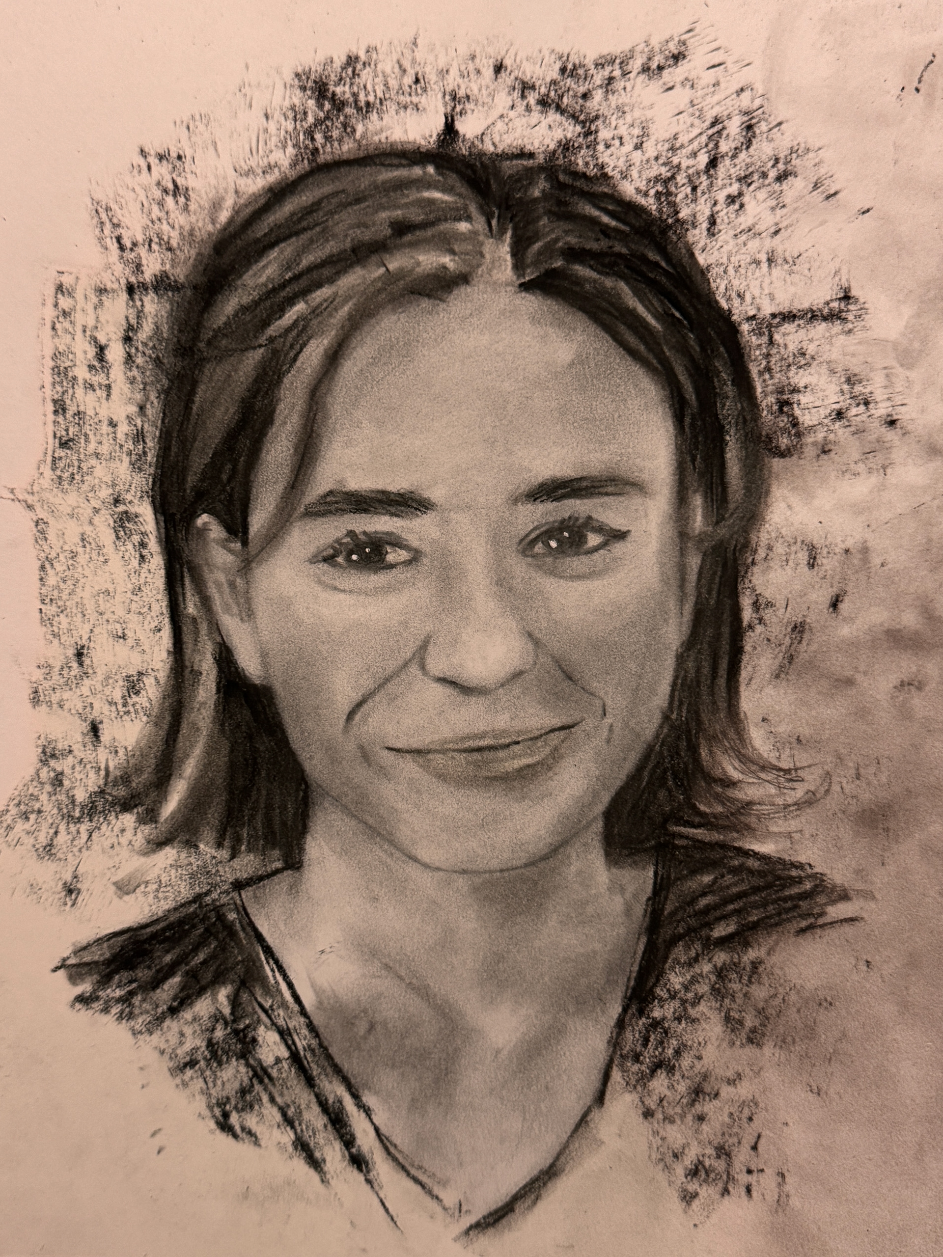 "Geneva 02", Charcoal on Paper