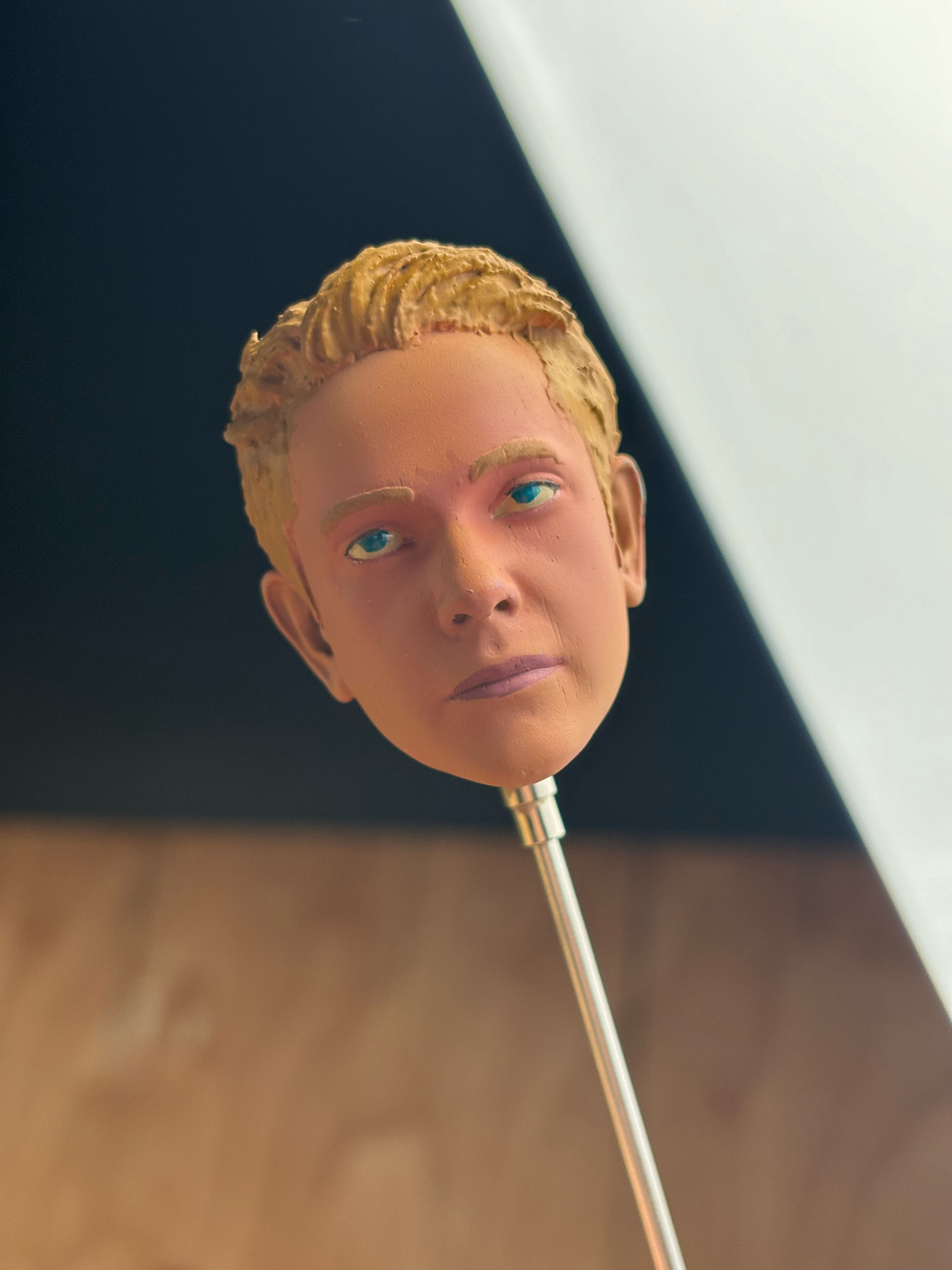 CU of Airbrushed head