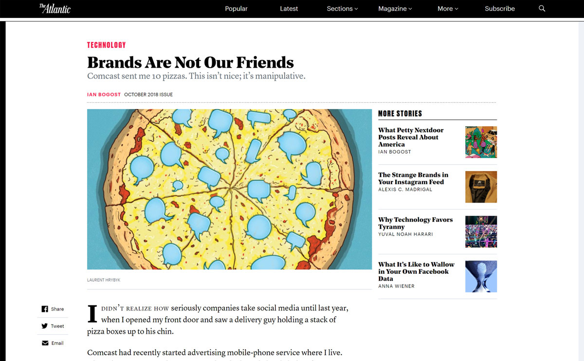 Laurent Hrybyk - The Atlantic - Brands Are Not Our Friends