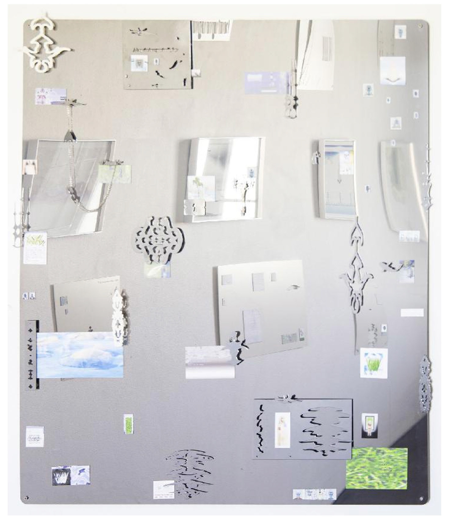 US, 2024 MIRROR COLLAGE 140 x 120 cm