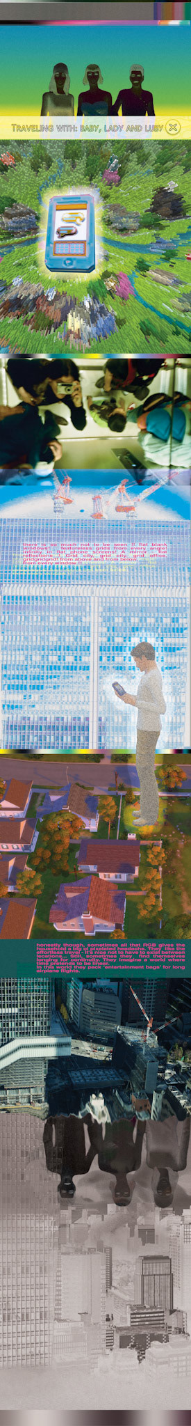 Digital Travel / Long Trip, 35 cm x 260 cm, Digital Print, 2023