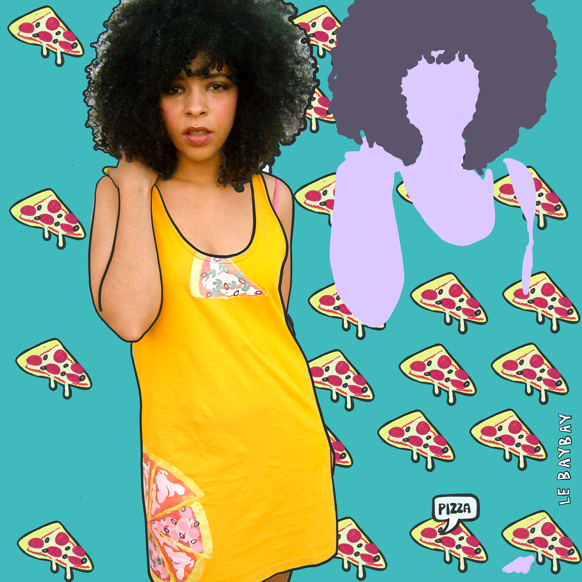 Throwback cut film pizza prints, 2010