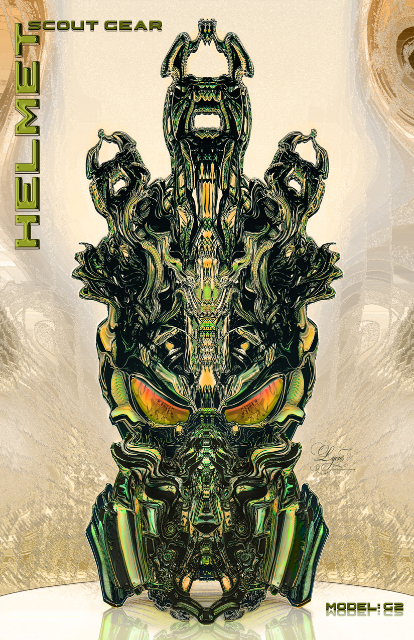 "Alien Scout Helmet 1" v. 22/24. 11 x 17 in. Giclee. March 2024.jpg