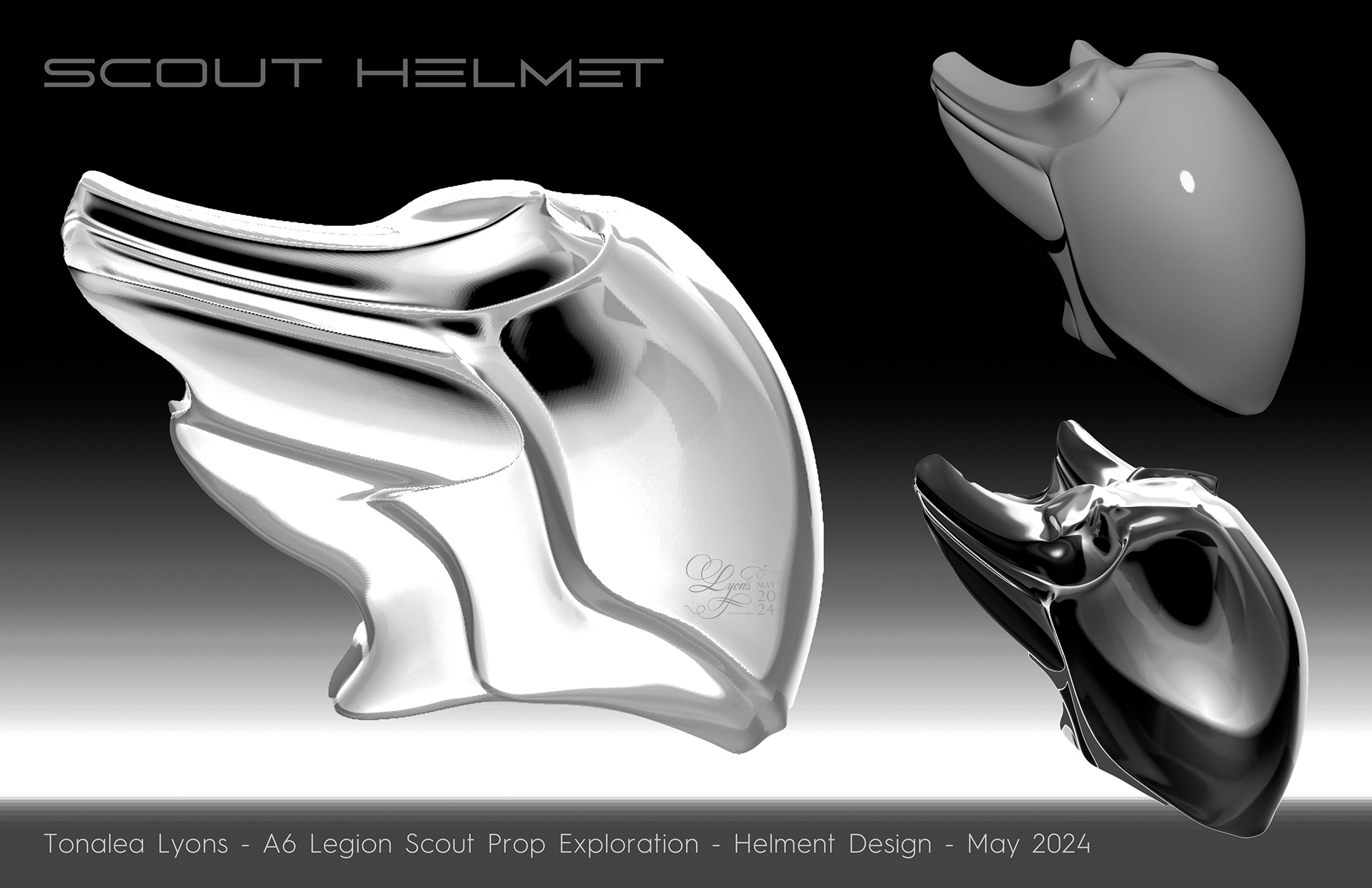 Scout Helmet Design Exploration May 2024
