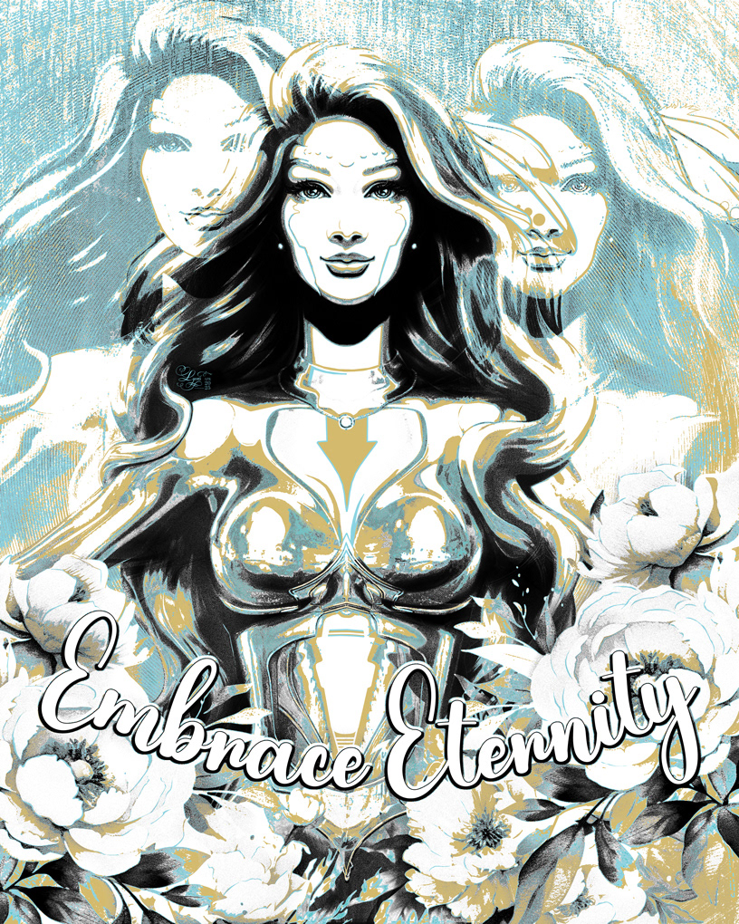 Embrace Eternity Screen Print Registration Print