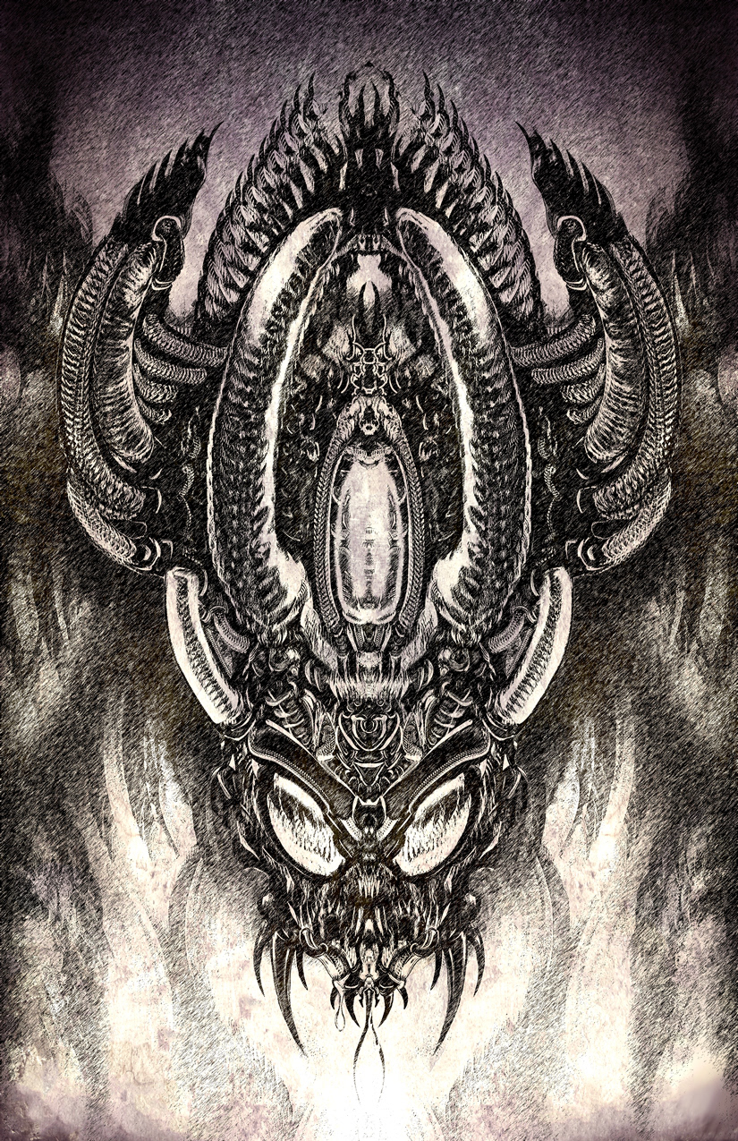 Alien Head Series v. 1. 11 x 17 in. Giclee. August 2024
