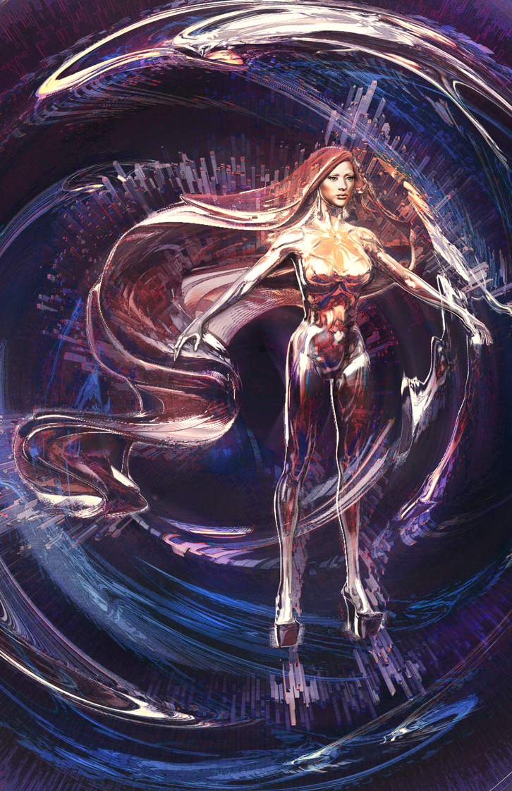 "AI Mitosis" v. 2. 11 x 17 in. Giclee. October 2024