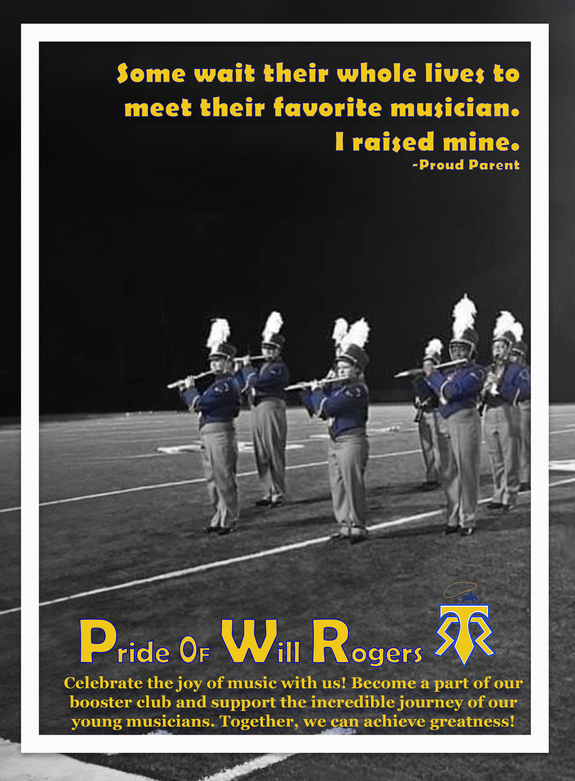 Triple poster: targeting parents to join the booster club