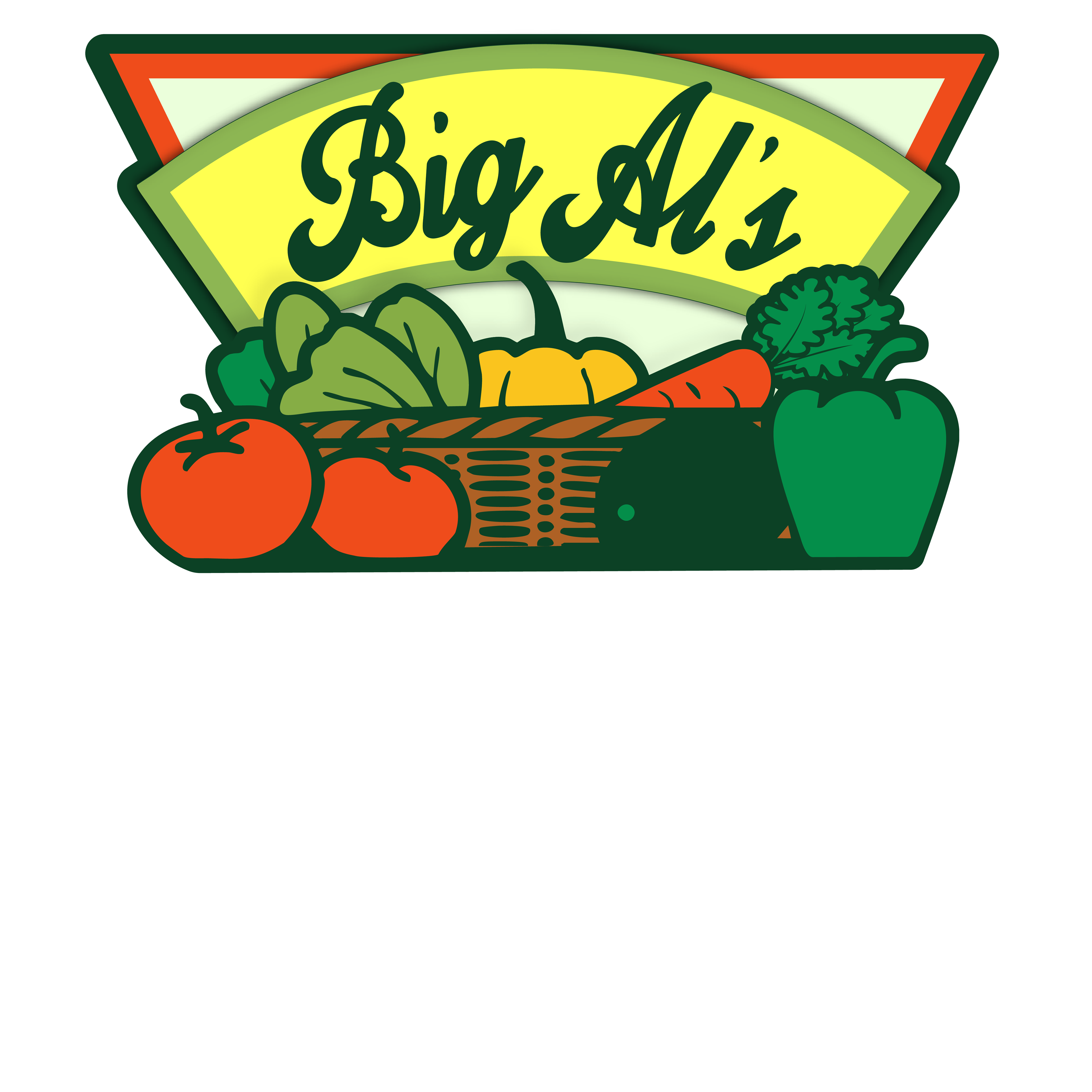 Top of logo with banner and graphics