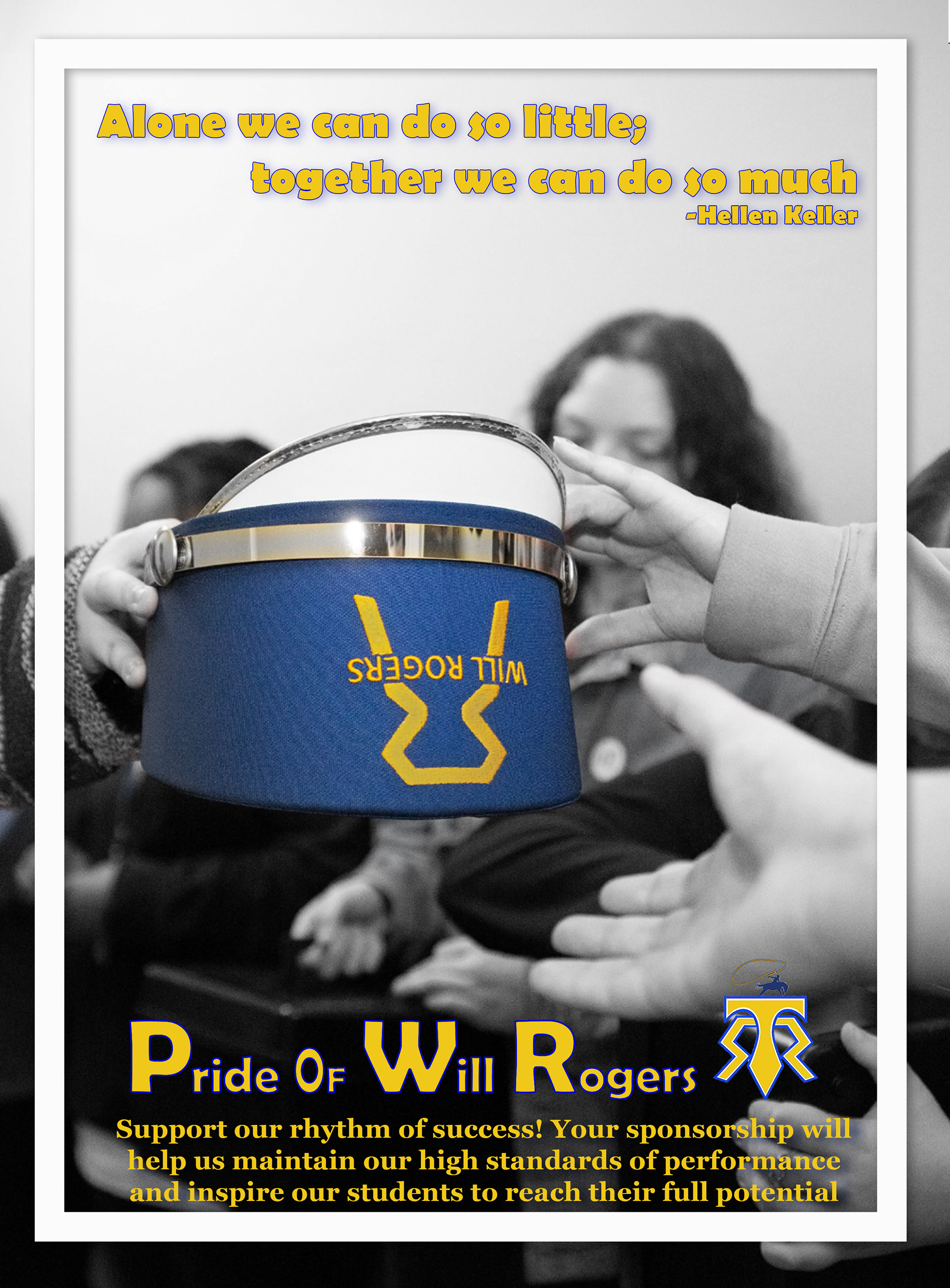 Triple poster: targeting students to join band