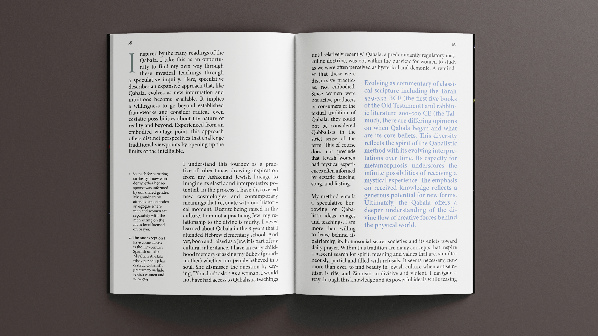 Publication Design for Interdimensional Worlds, 2025, p. 68-69 © Randy Lee Cutler