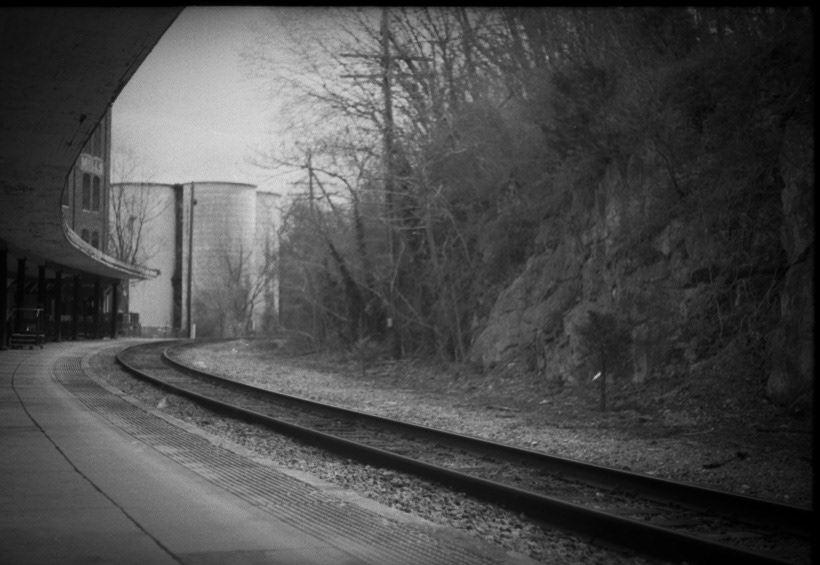 35mm camera with Ilford 400 ISO film