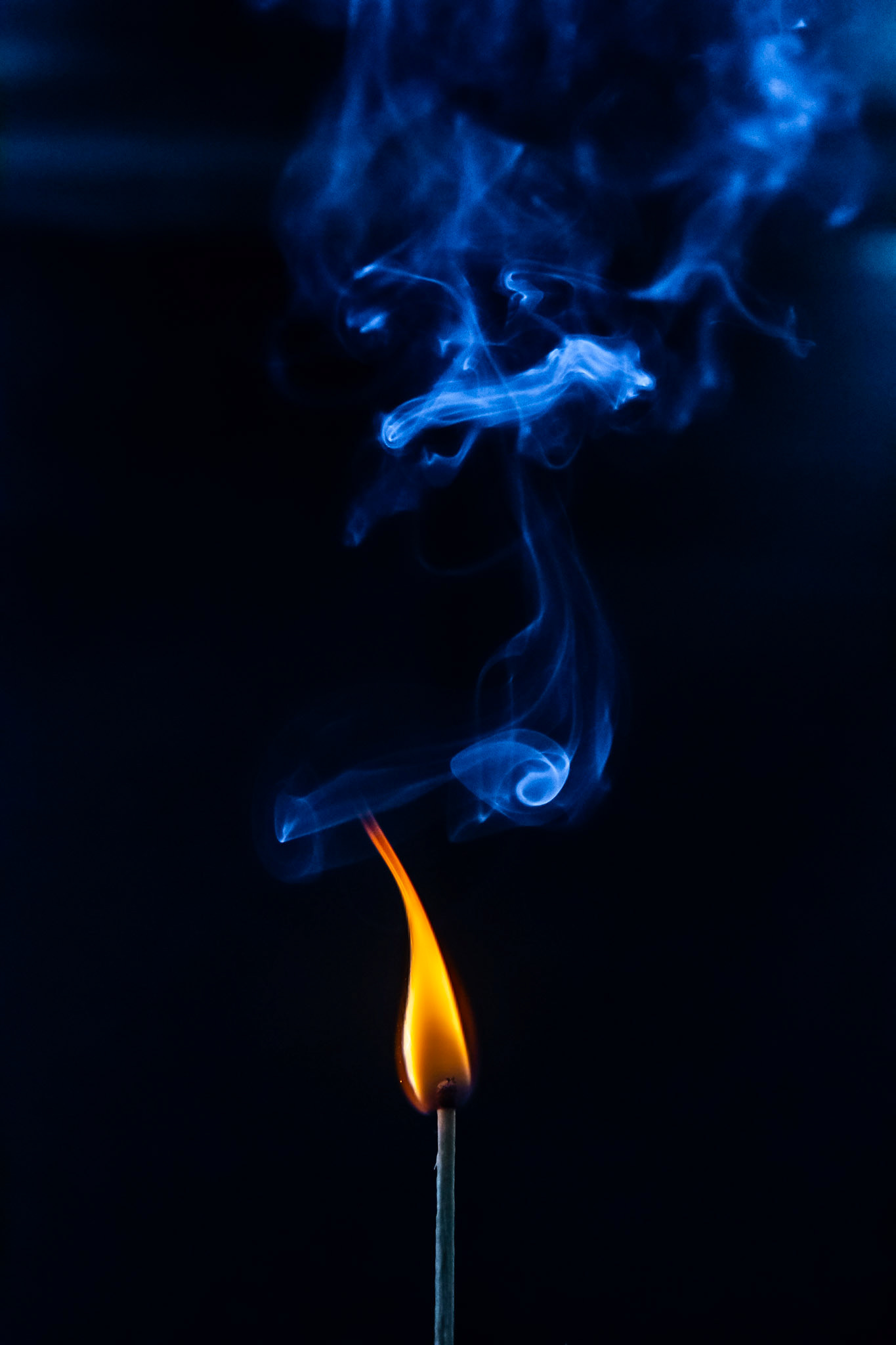 match, matches, smoke, black background and flame