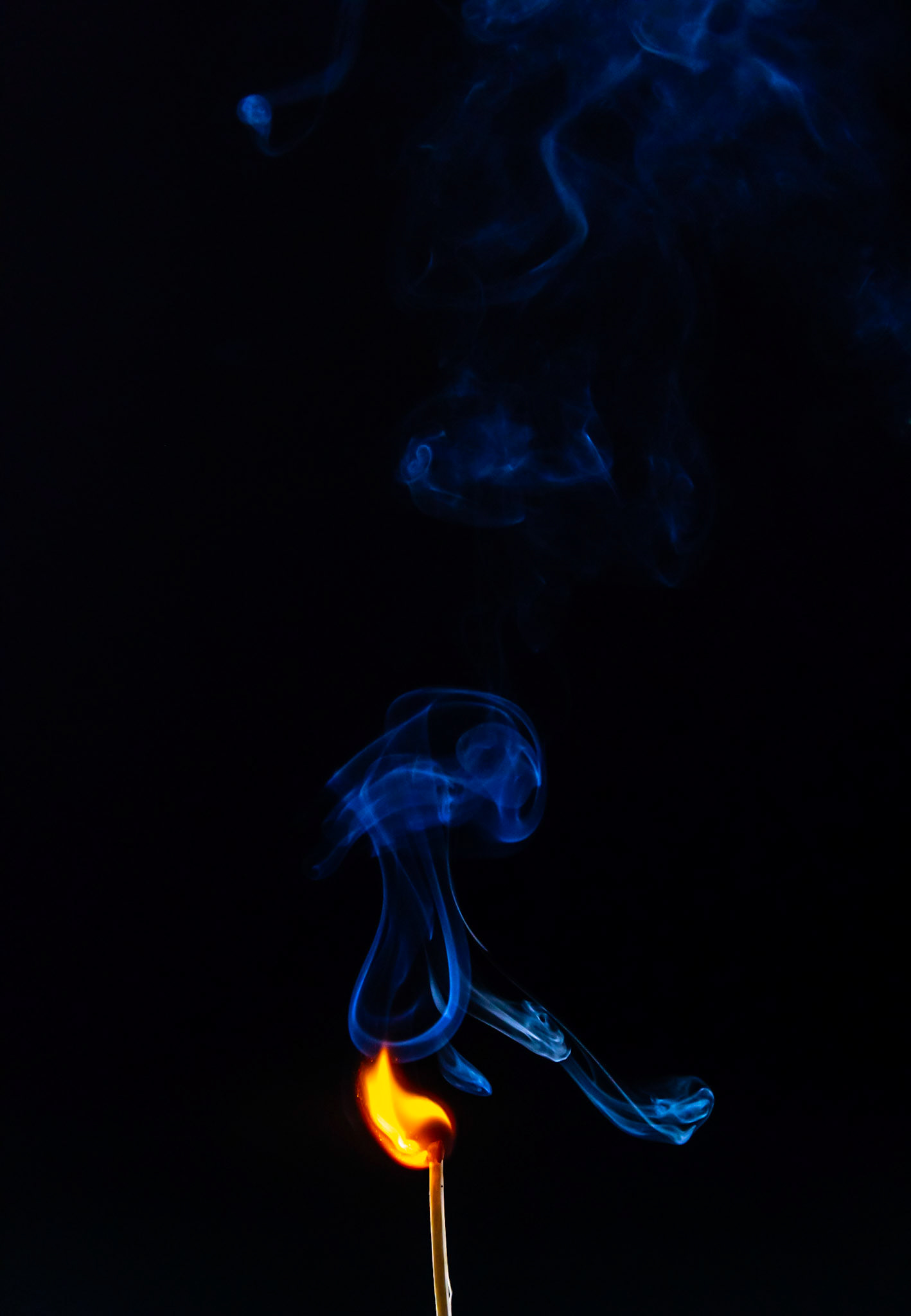 match, matches, smoke, black background and flame