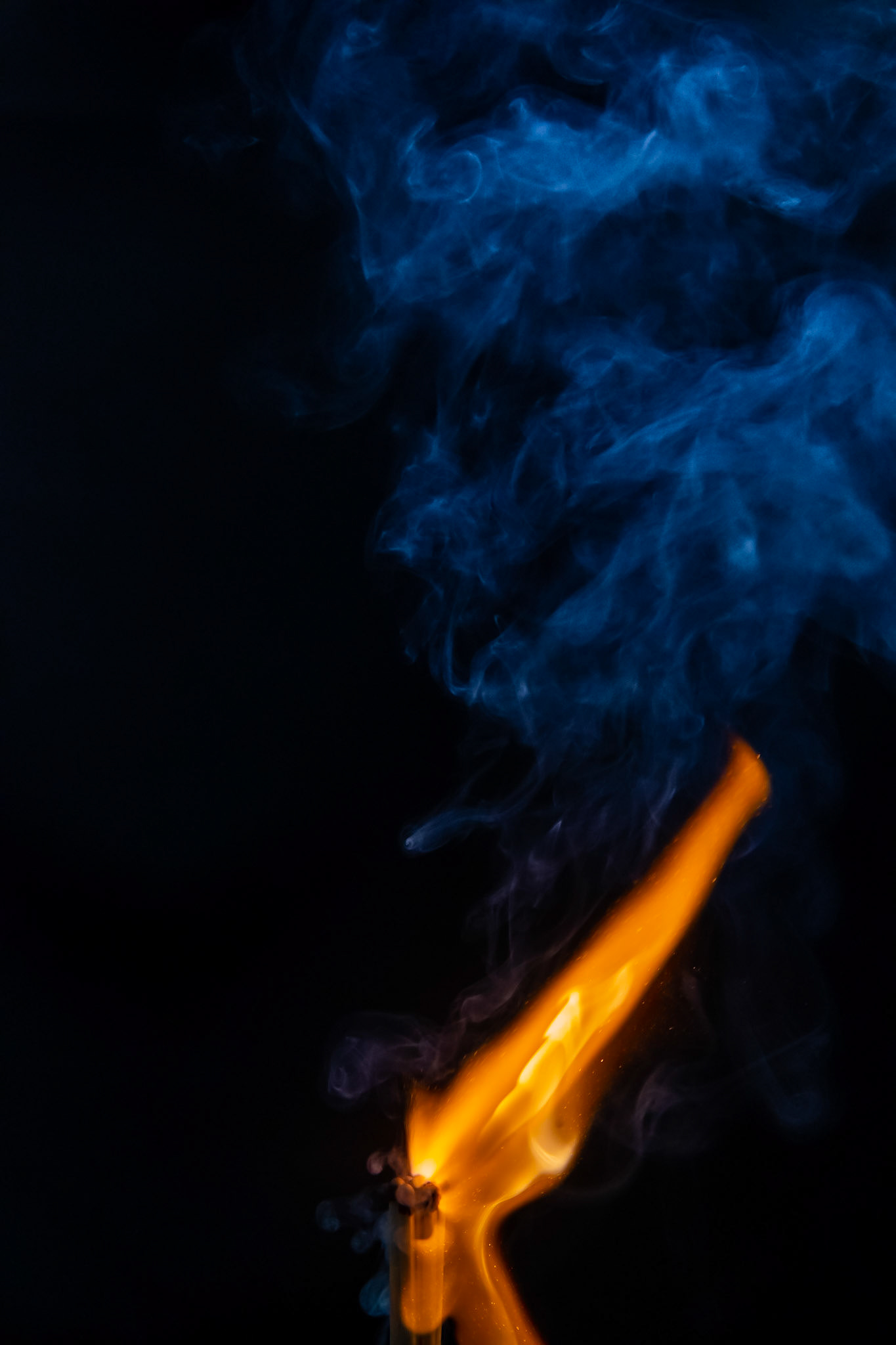 match, matches, smoke, black background and flame