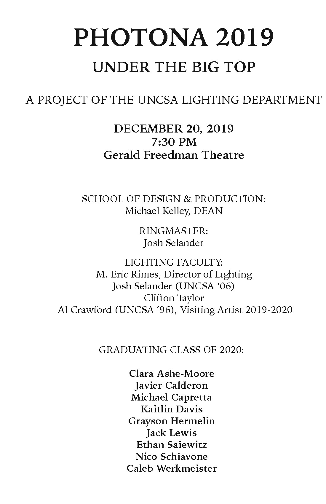 Program for Photona