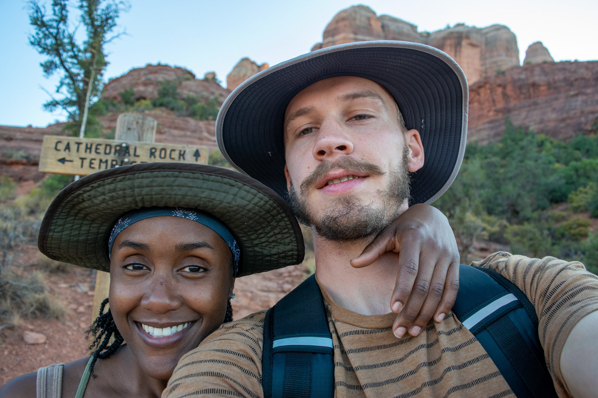 At the foot of Cathedral Rock