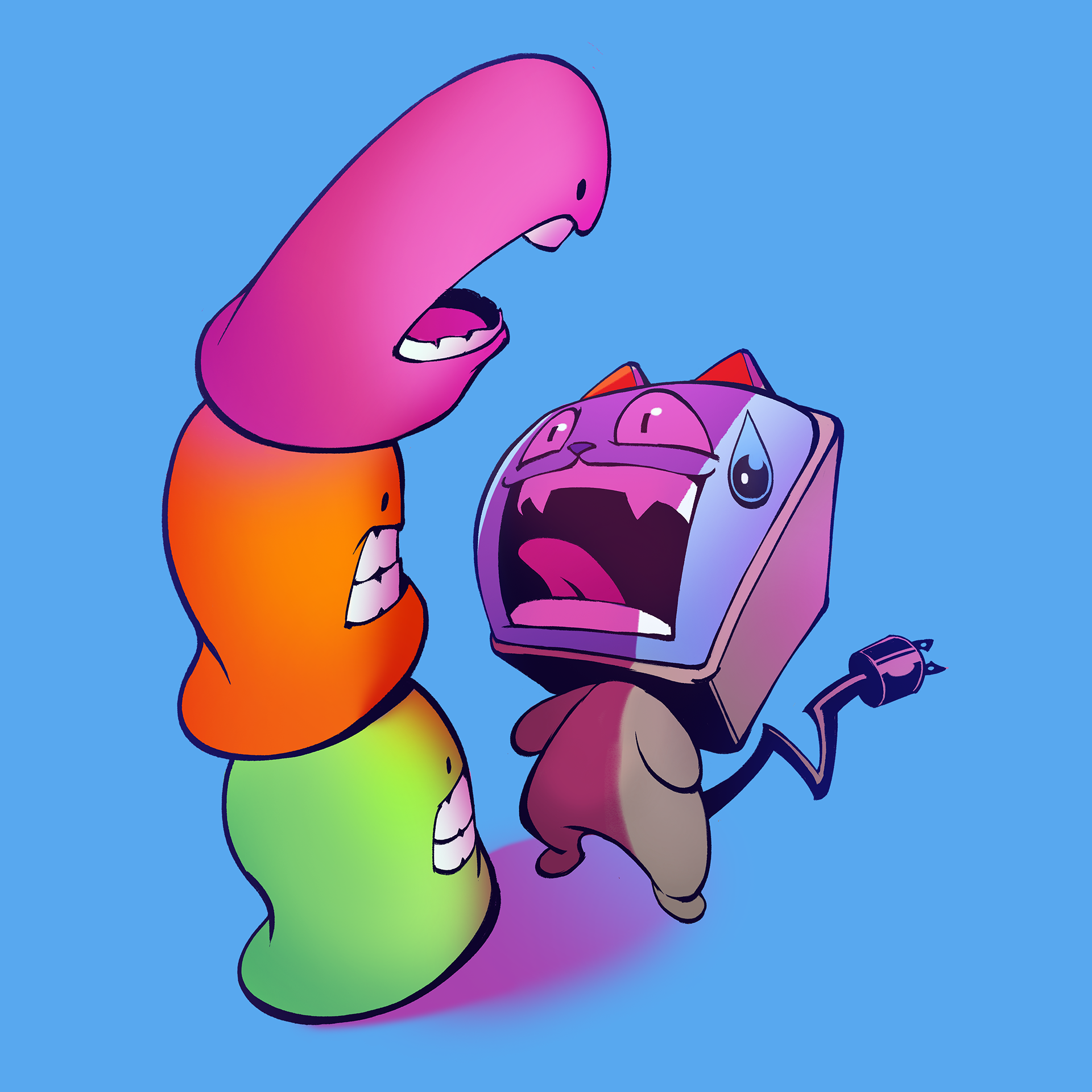 (*concept) Oodlegobs Spot Illustration