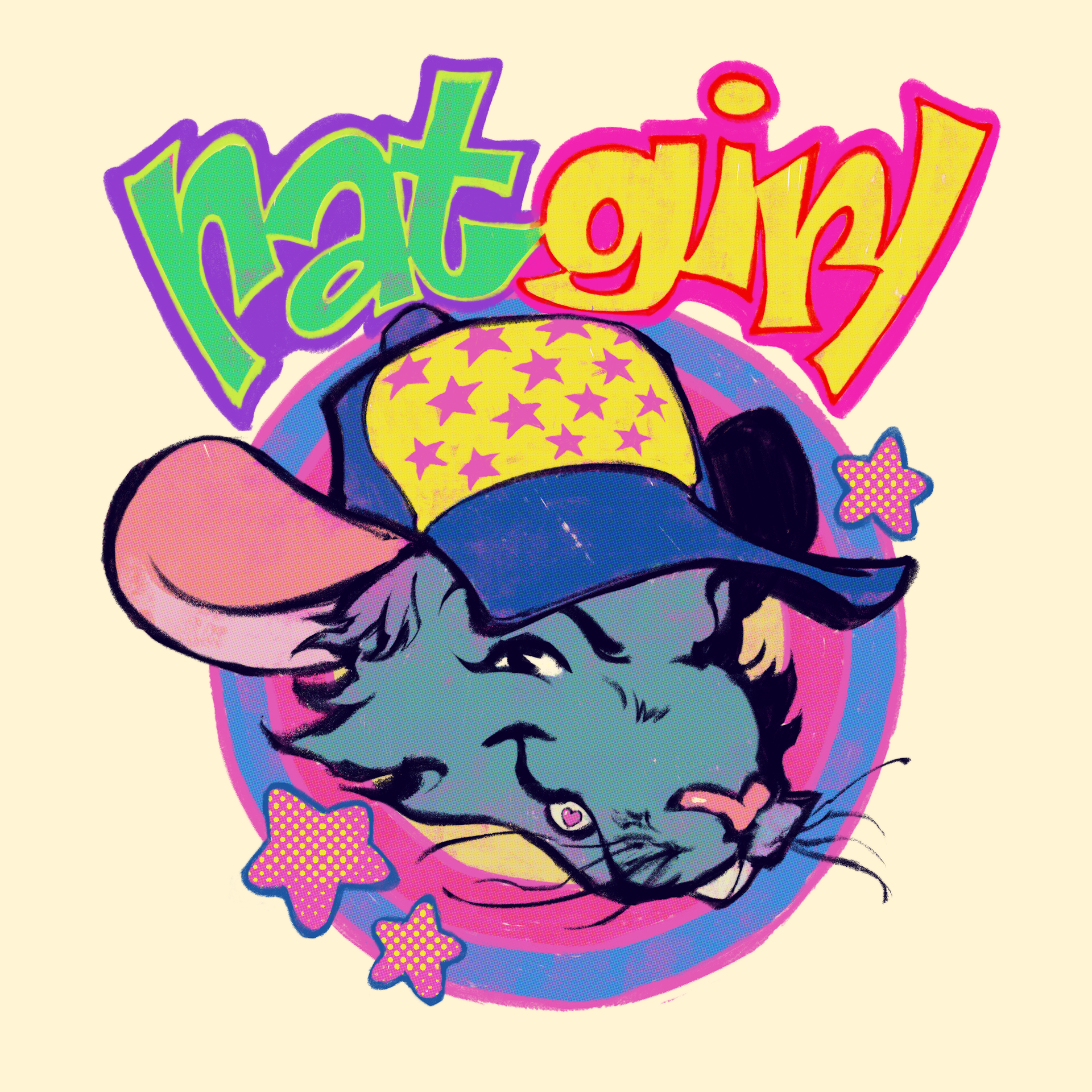 (*concept) Stray Rats Ratgirl Spot Illustration