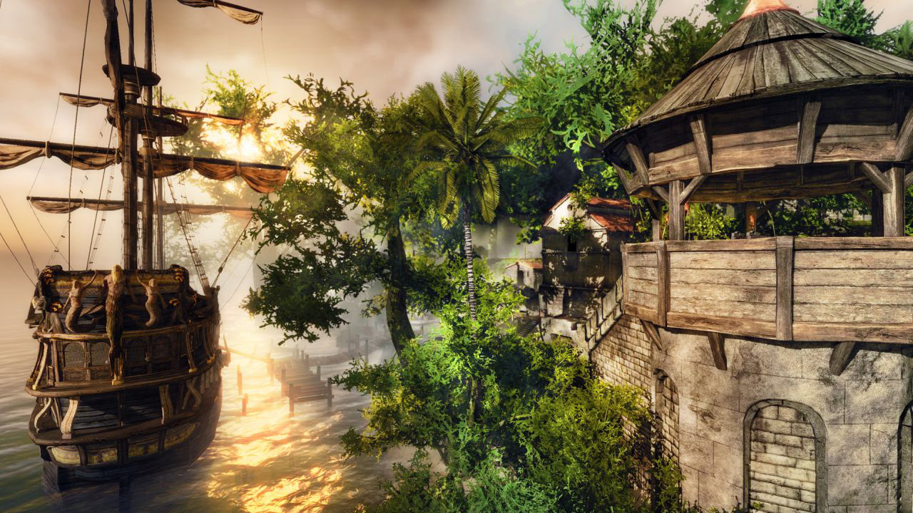 Screenshot mit unseren Bauten & Schiff