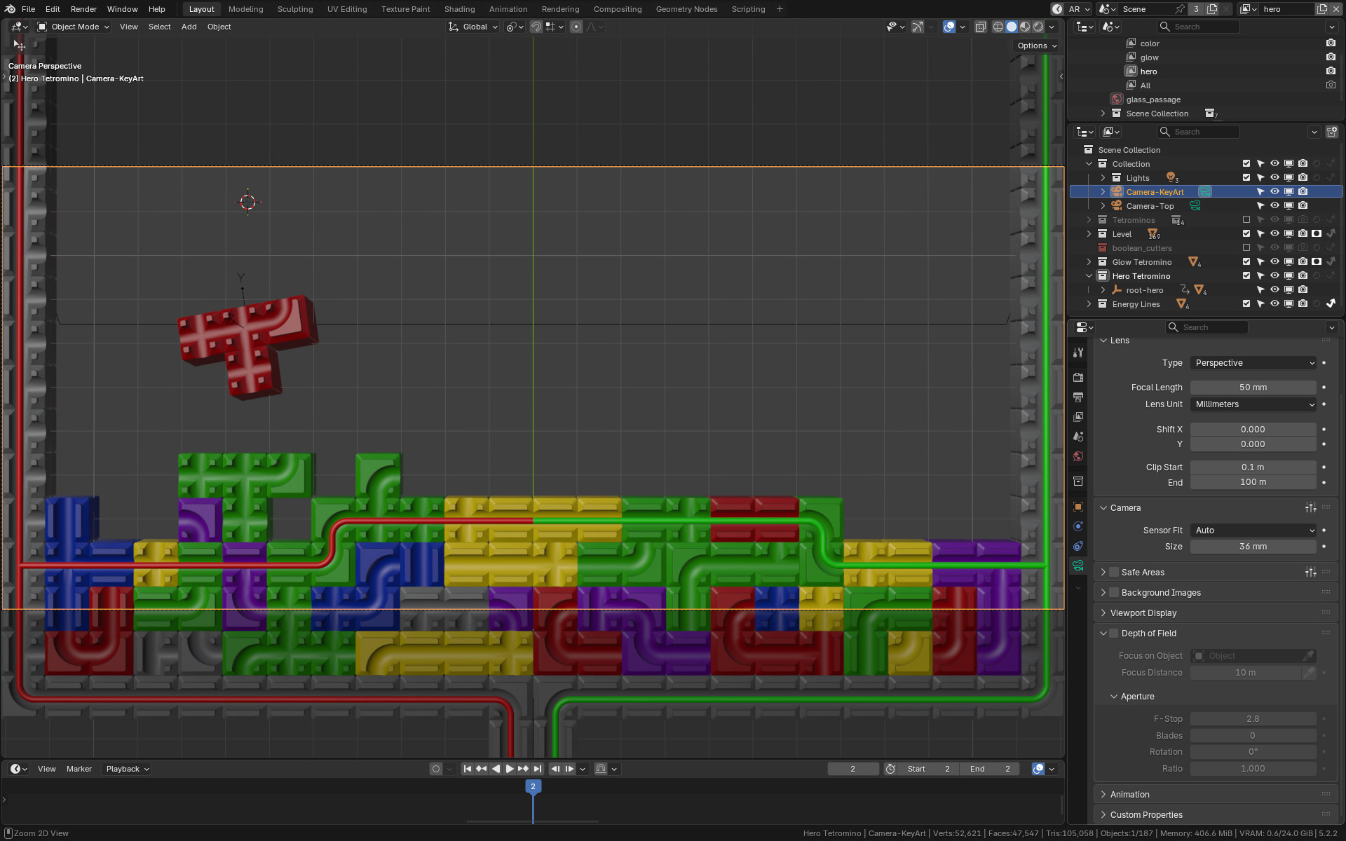 Vorbereitung in Blender