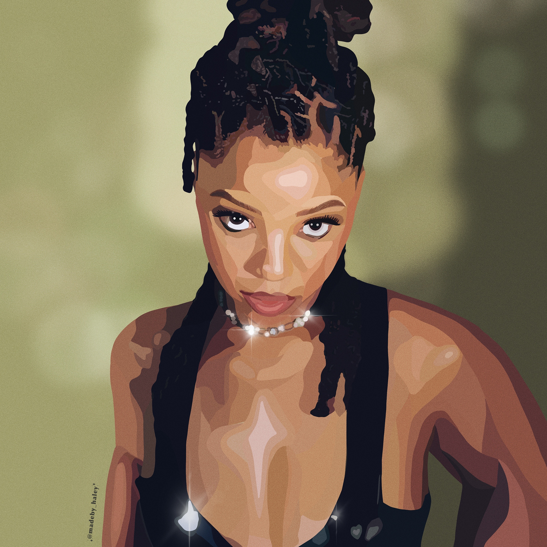Chloe Bailey Digital Illustration