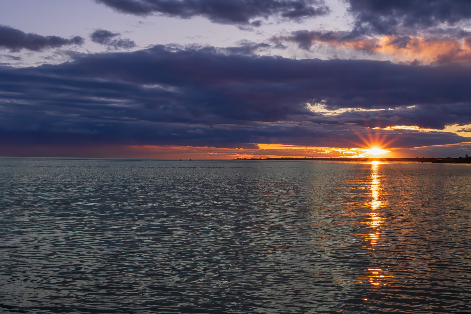 Sunset on Bellport Bay