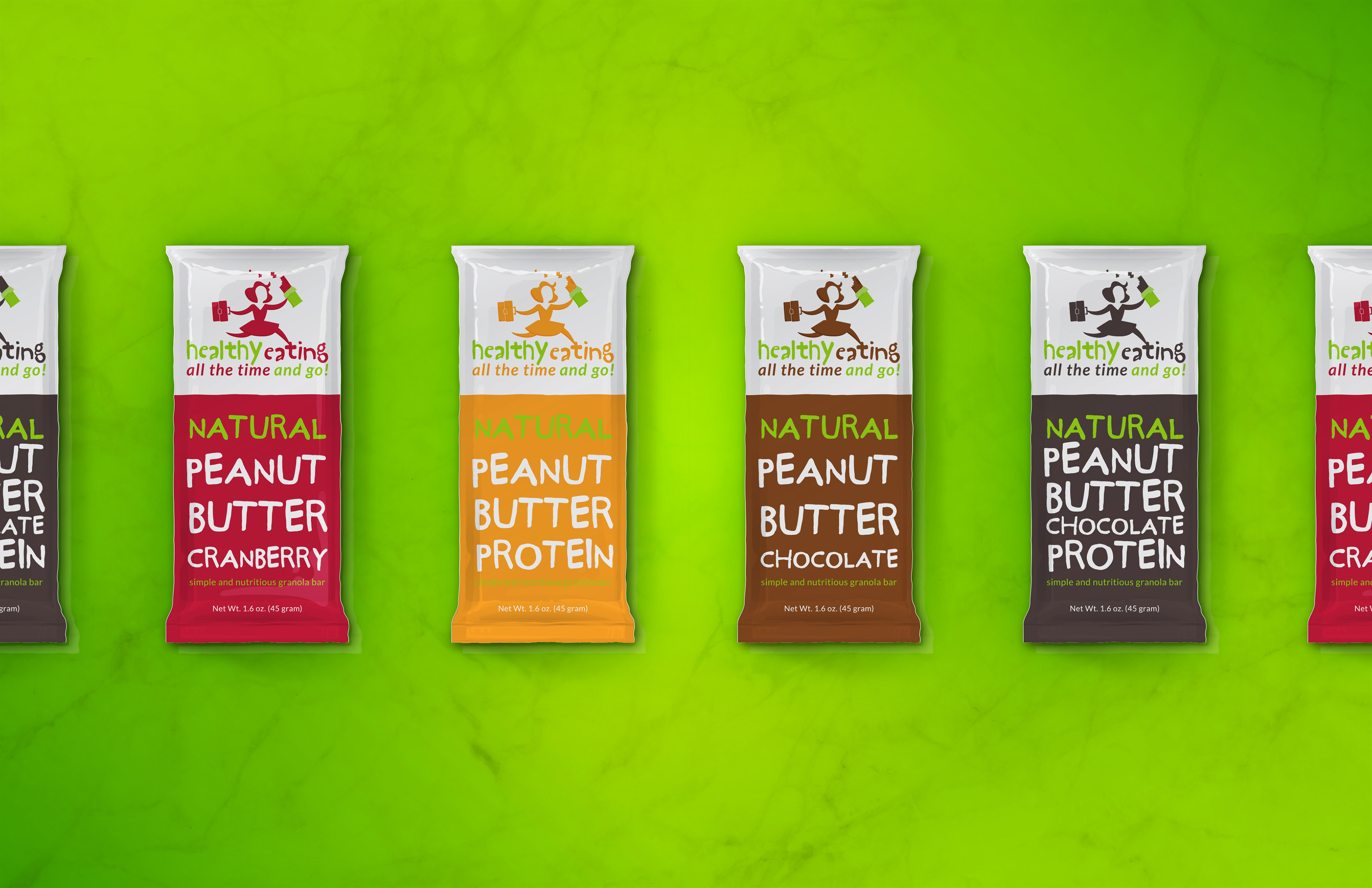 Healthy Eating All The Time and Go packaging concepts designed by Andrew Thompson