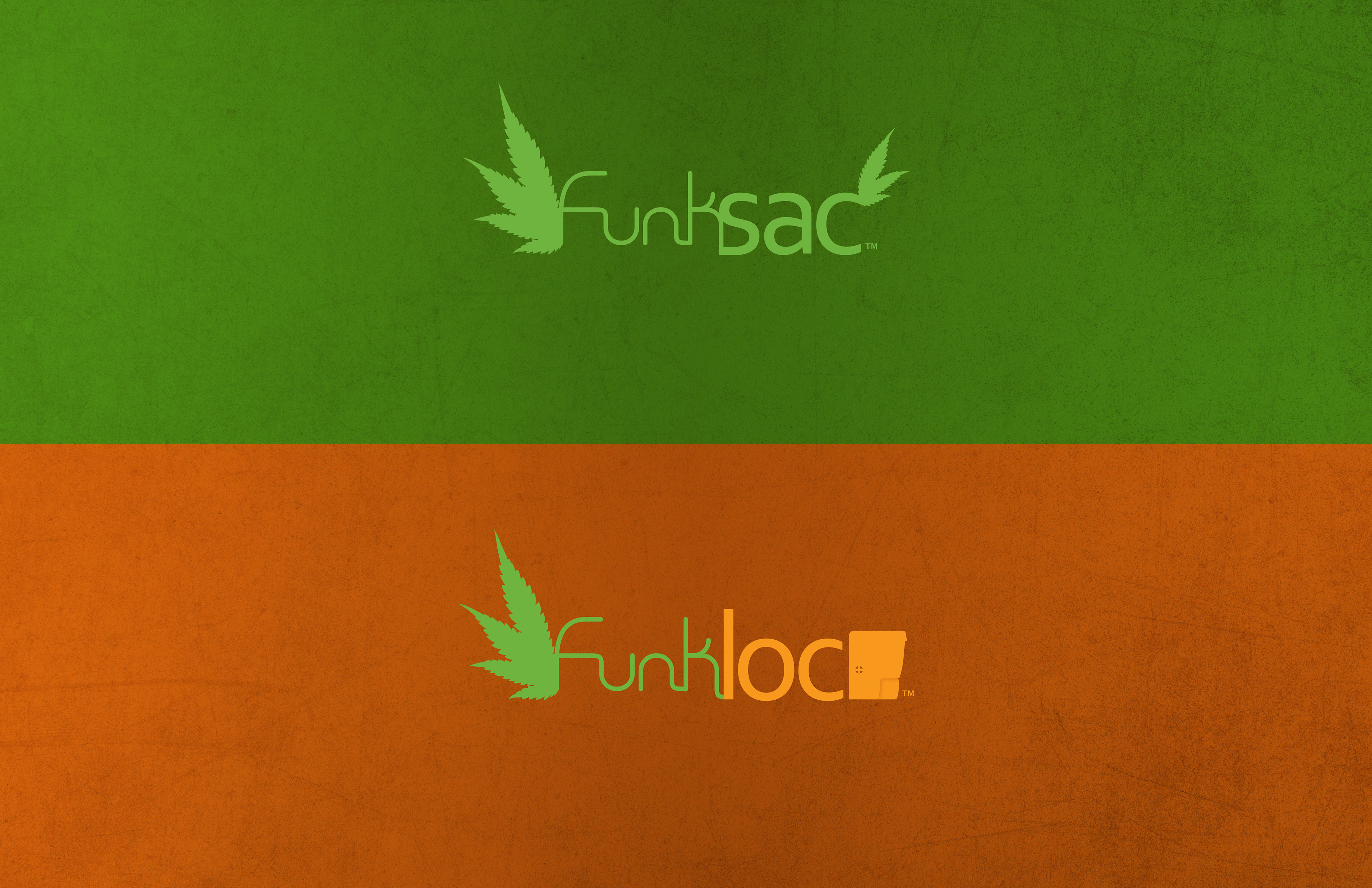 Funk Sac and Funk Loc logo concepts by Andrew Thompson