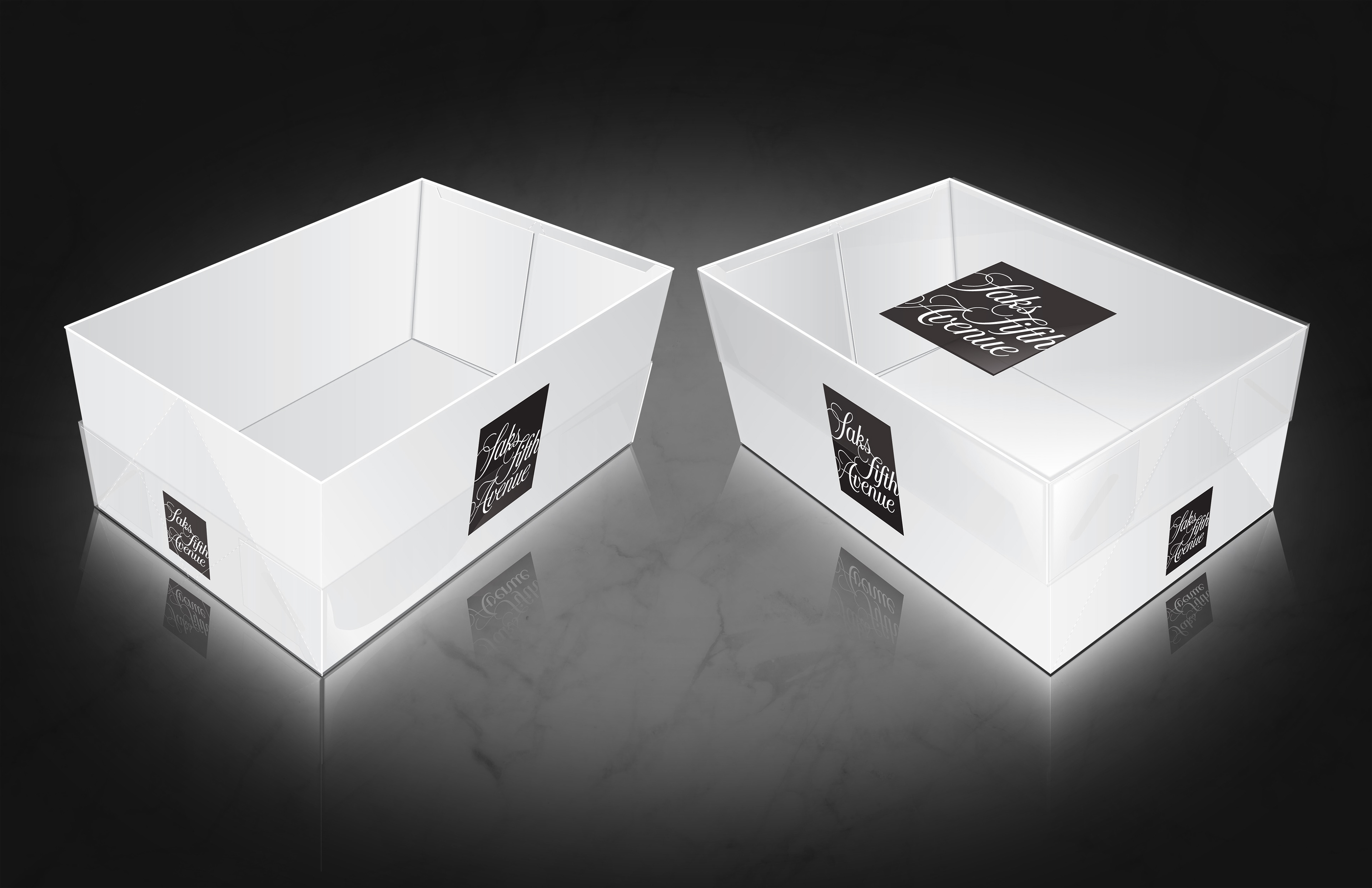 Concept renderings for eCommerce shippers designed by Andrew Thompson