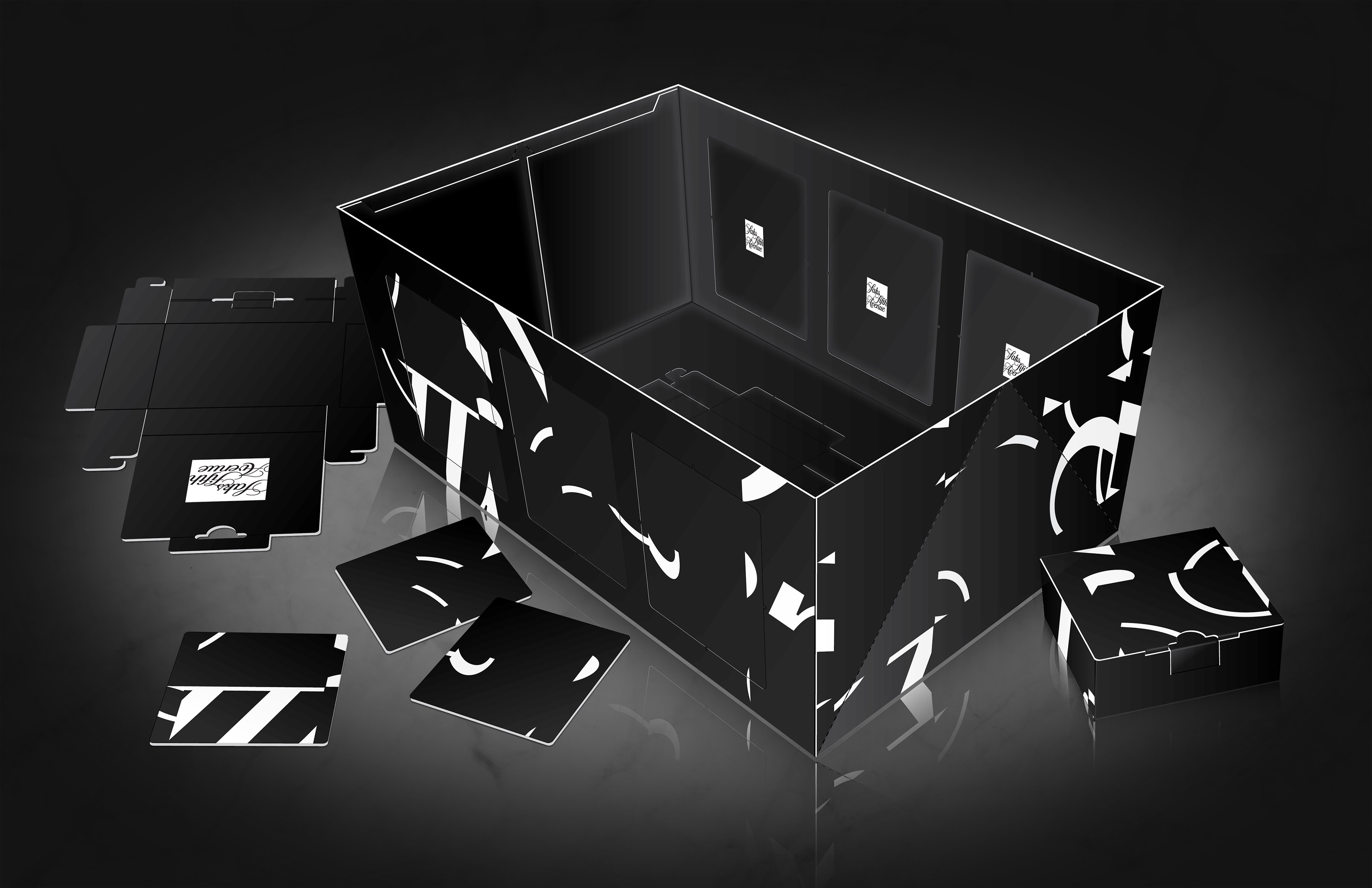 Concept renderings for eCommerce shippers designed by Andrew Thompson